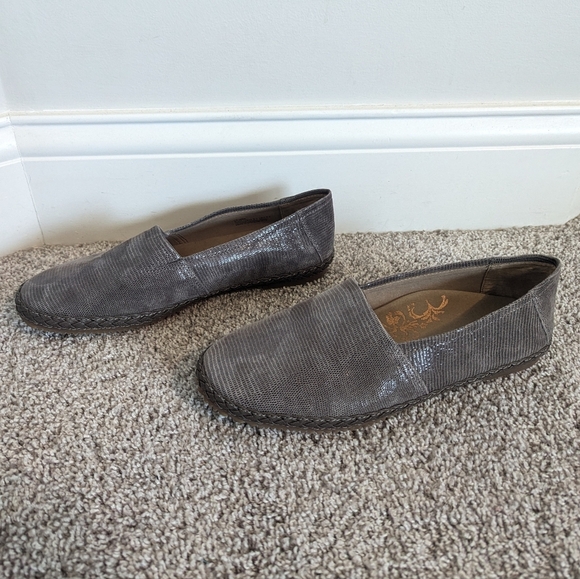Aetrex Kylie Brown Shimmer Slip On Flat sz 9 - Picture 3 of 7
